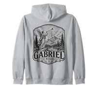 Gabriel The Archange Messenger Scène d'ange chrétien Sweat à Capuche
