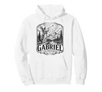 Gabriel The Archange Messenger Scène d'ange chrétien Sweat à Capuche