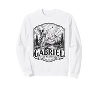 Gabriel The Archange Messenger Scène d'ange chrétien Sweatshirt