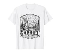 Gabriel The Archange Messenger Scène d'ange chrétien T-Shirt
