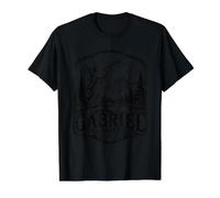 Gabriel The Archange Messenger Scène d'ange chrétien T-Shirt Graphique avec Valeur