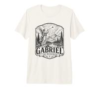 Gabriel The Archange Messenger Scène d'ange chrétien T-Shirt Haut de Gamme