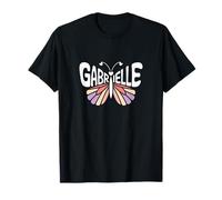 Gabrielle Butterfly - Word Art personnalisé avec nom Mignon T-Shirt