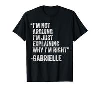 Gabrielle Citation drôle Anniversaire Idée de nom personnalisé Ingénieur T-Shirt