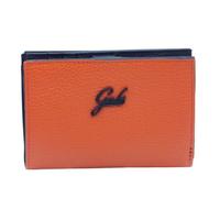 Gabs G000130ND Bull Black Orange Portefeuille pour femme en cuir avec clip et fermeture éclair, orange., Taglia unica