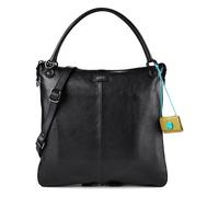 Gabs G14 Sac à bandoulière Cuir véritable 35 cm avec soufflet d'extension noir
