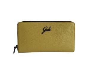Gabs - Portefeuille en cuir jaune avec fermeture éclair - Femme - Accessoires - Beige - Taille: ONE Size