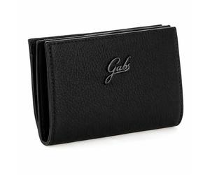 Gabs Portefeuille femme avec porte-monnaie GMONEY14 Cuir 100% Made in Italy - NOIR