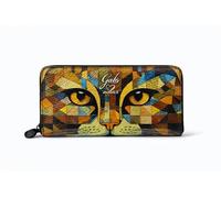 Gabs Portefeuille porte-monnaie fente carte zip around Cuir Gmoney17 Bull TRIP - CHAT JAUNE