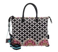 Gabs Sac à épaule noir blanc en cuir pour femme - G3 Plus Holiday Bag M Optical + Fiori 229771