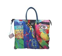 Gabs Sac en cuir transformable de différentes manières: le sac plat devient un shopper, un sac à main, une épaule et, enfin, un sac à dos! Avec fermeture à glissière principale et une bandoulière en