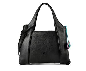 Gabs Zeynep Sac à bandoulière M Cuir véritable 40 cm noir