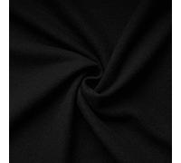 Gaby - Tissu de Laine et Cachemire - Manteau - Vendu Au Mètre (Noir)