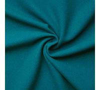 Gaby - Tissu de Laine et Cachemire - Manteau - Vendu Au Mètre (Pétrole)