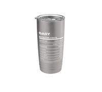 Gaby Valeur Nutritive Nom Drôle Gobelet isotherme en acier inoxydable double paroi