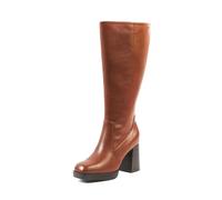 GABYLOU - Modèle MELISSA - Bottes Hautes Femme Pieds Larges Mollets 2XL - Double Semelle Amovible, Talon 9,5 cm + Plateforme 2 cm - Fermeture Zip