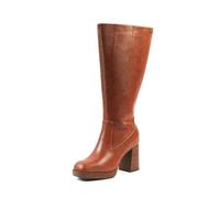 GABYLOU - Modèle MELISSA - Bottes Hautes Femme Pieds Larges Mollets 2XL - Double Semelle Amovible, Talon 9,5 cm + Plateforme 2 cm - Fermeture Zip