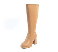 GABYLOU - Modèle MELISSA - Bottes Hautes Femme Pieds Larges Mollets 2XL - Double Semelle Amovible, Talon 9,5 cm + Plateforme 2 cm - Fermeture Zip YKK - Style Élégant et Tendance pour Ville et Sorties