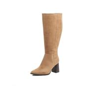 GABYLOU - Modèle SARAH - Bottes hautes pour femmes aux pieds et mollets larges, 2XL - Talon de 9 cm - Fermeture à zip - Style élégant et féminin