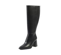 GABYLOU - Modèle SARAH - Bottes hautes pour femmes aux pieds et mollets larges, 2XL - Talon de 9 cm - Fermeture à zip - Style élégant et féminin