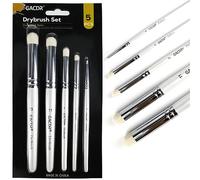 GACDR Ensemble de pinceaux secs pour peinture miniature, 5 tailles pour peinture miniature Warhammer Citadel, pinceaux de peinture de détail