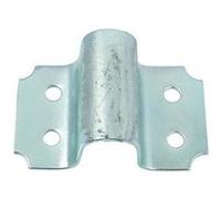 Gâche à pattes pour verrou diamètre 16mm zingué bichromaté - JARDINIER MASSARD - 9501162 Noir G