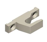 Gâche à retour ton alu largeur 12mm - LA CROISEE DS - DS6303-007