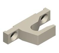 Gâche à retour ton alu largeur 12mm - LA CROISEE DS - DS6303-007 Noir G