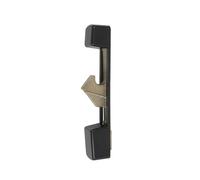 Gâche avec capot composite pour serrure en applique à pêne levant. - Noir Ral 9005