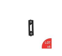Gâche avec écrou ajustable de 59X19/14 mm nylon noire LOT DE 6 - SECURY-T