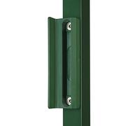 Gâche butée verte polyamide pour tube carré de 40mm