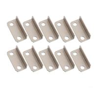 Gâche de placard argentée 2,9 cm en forme de L | Profil en forme de L, s'adapte aux armoires standard, résistant à l'usure pour la surface, longue durée de vie