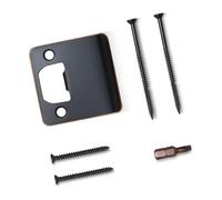 Gâche de porte réglable en acier inoxydable avec vis pour cadres usés, fentes de réparation de jambage, loquets de haute résistance, renforcement de sécurité