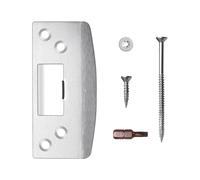 Gâche de porte réglable en acier inoxydable avec vis pour fentes de cadre usé, réparation de jambage, loquets haute résistance, renforcement de sécurité, longues bandes