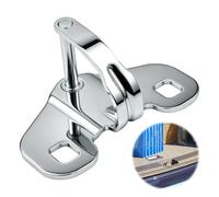 Gâche de Serrure de Porte Inférieure Arrière, OEM 8724E6 1345736080 | Loquet Crochet du Bas de Porte Battante Arrière Compatible avec 2006-8726E6 1345736080 Pièce Automobile en Métal