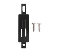 Gâche de Serrure Noir à Double Trou pour Porte Coulissante en Métal | Installation Facile, Sécurité Stable, Usage Bureau et Bricolage, Compatible Porte Vitrée ou Moustiquaire