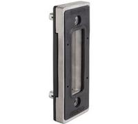 LOCINOX SSKZ QF Tôle de porte coulissante SSKZQF en acier inoxydable Argenté 195 x 70 x 22 mm