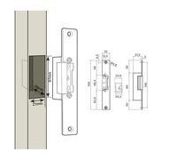Gâche électrique à encastrer avec levier de déblocage Avidsen