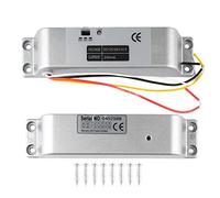 Gâche Électrique Connectée Verrou Verrouillage 12V - 24V Aluminium - Serrure Électronique Étanche Anti - Rouille, Temps de Retard Réglable, Compatible Portes Bois Métal Verre