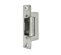 Gâche électrique symétrique Qoltec avec mémoire et serrure + plaque de montage |