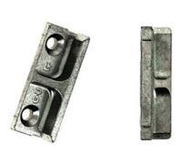 Ferco Gâche galet 8-00975-00-0-1 universelle bois/PVC/alu Noir G