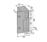 Gâche horizontale 12V à établissement JPM Contact stationnaire - Droite -