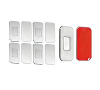 Gâche Magnétique pour Placard - 5 pièces d'aimant mince auto-adhésif,Loquets d'armoire en acier inoxydable | cuisine, garde-manger, buffet, penderie, camping-car, fermeture meubles