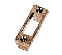 Gâche pêne demi-tour PVC marron - - E-11807-12-0-1