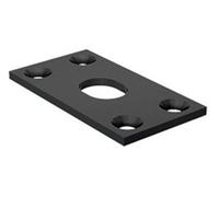 Gâche plate entailler diamètre 14mm - - 1314GE