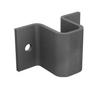 Gâche plate entailler diamètre 14mm noir - - 1314GP