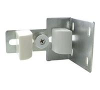 Gâche portail coulissant Acier zingué blanc 3 fonctions blanc