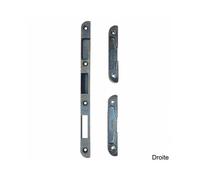 Gâche pour serrure à larder - VACHETTE - Modèle 520 (Série 20500) - Lot 3 pièces - Nickelé - Compatible multi-points