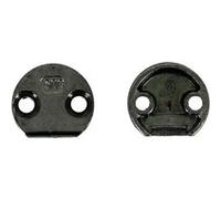 Gâche pour tringle simple à entailler hauteur 25mm bois - FERCO - 0-0309--00-0-1 Noir G