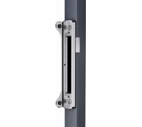 Locinox Gâche SFKM-ALUMQF avec butée pour Fiftylock/Fortylock – Acier inoxydable, Argent